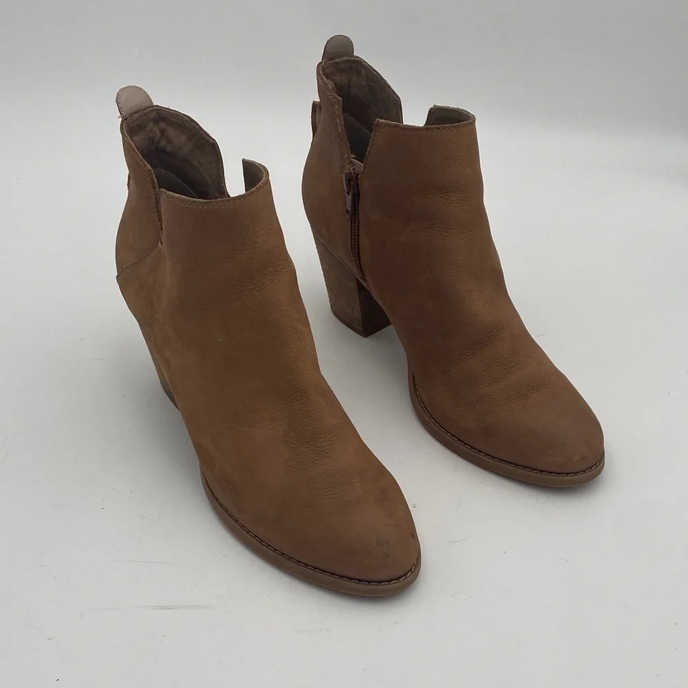Steve Madden Brown Ankle Booties women 8 leather casual festival office retro